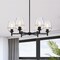 Designers Fountain Summer Jazz 6-Light Matte Black Transitional Shaded Chandelier for Dining Rooms D310M-6CH-MB - alternate 6